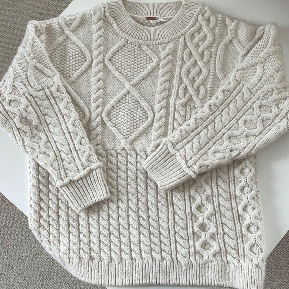 Free People Cable Knit sweater